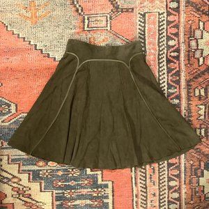 NWT Zac Posen Harriet Suede Skirt - Size 2 (see description)